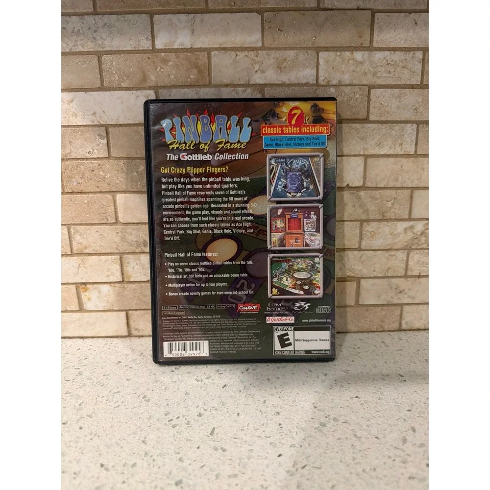 Pinball Hall‎ Fame Gottlieb Collection PS2 CIB